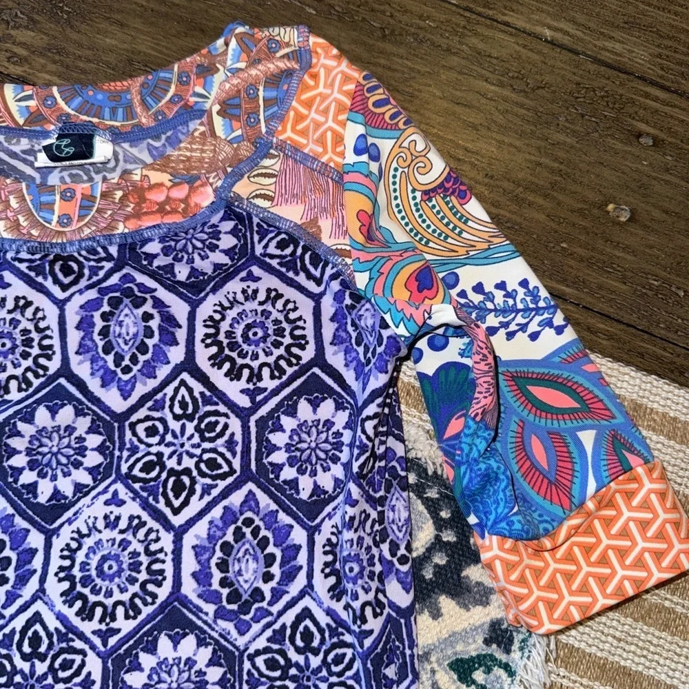 Maaji Girls’ Size 10 Long Sleeve Swim Top and Matching Reversible Bottoms Used